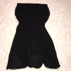 Express black strapless dress